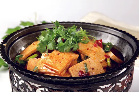干锅美食焖锅湘菜麻辣香辣纸锅干锅千页豆腐