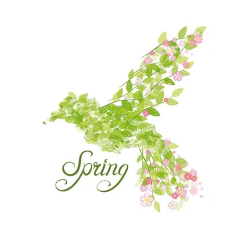 欢迎春天花开素材