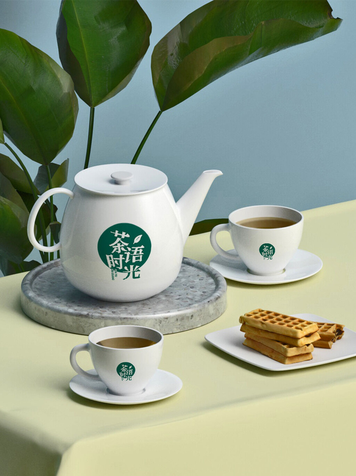 高端品牌茶叶包装盒纸袋智能贴图样机产品效果图展示PSD素材模板