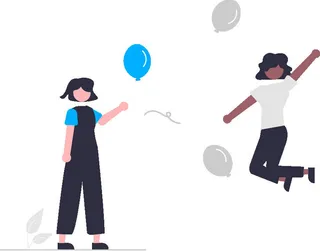 2.5d开心插画小图标素材