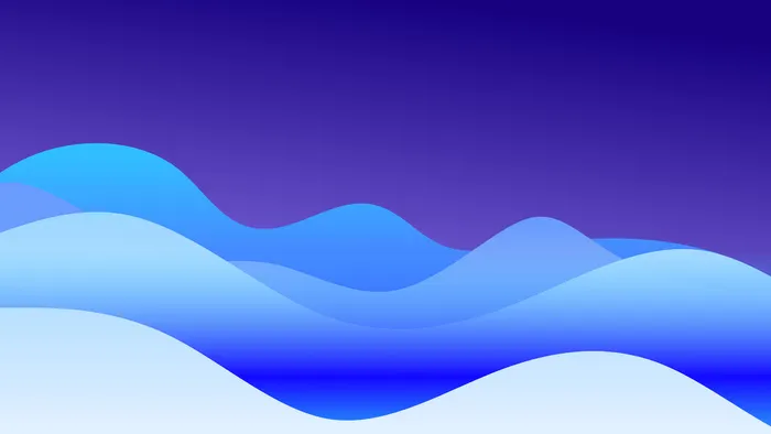极简剪纸波浪弥散光渐变背景图