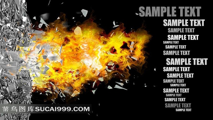 破碎系列 - 击碎金属的火焰