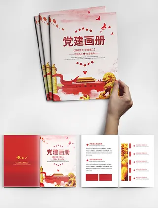 高档大气党建宣传画册