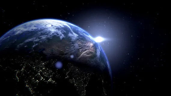 高清唯美星空夜空地球