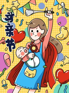 母亲节 母亲节插画 母亲节宣传 母亲节 母亲节插画 母亲节宣传