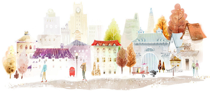 韩式网页设计PSD源文件素材清新淡雅风景