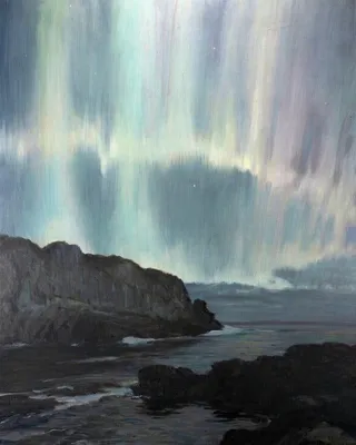 绿色极光壁纸图片