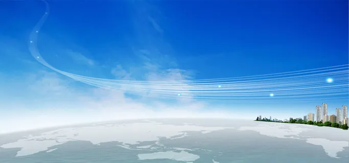 城市蓝天背景PSD素材