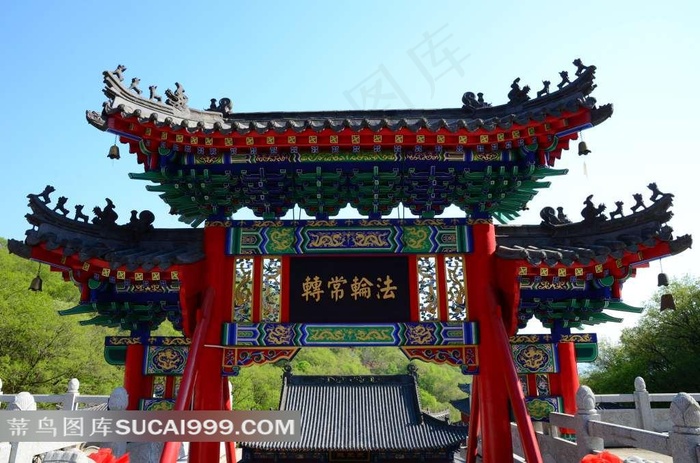 *常转牌楼摄影图片