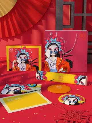 国潮风中式文创新年智能样机