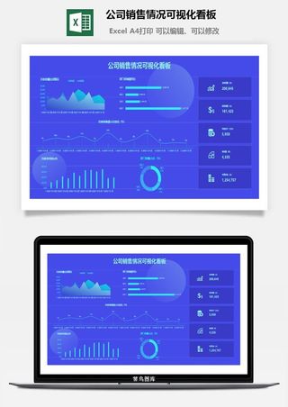 公司销售情况可视化看板