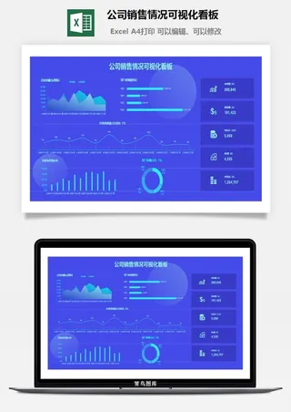 公司销售情况可视化看板