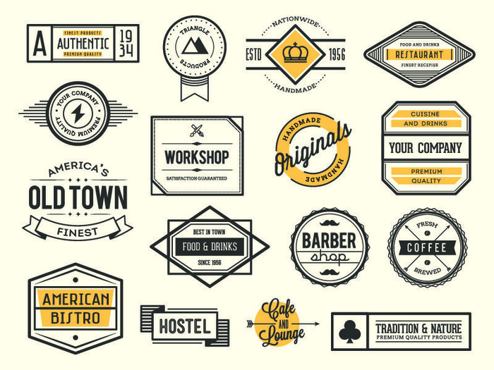 手绘Logo标志素材