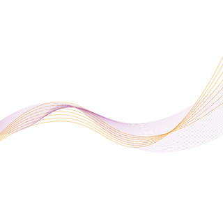 紫橙色波纹渐变线条科技电商免抠png