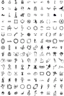 手绘标志LOGO素材