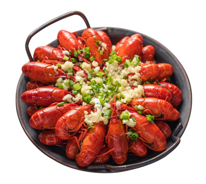夏日小吃麻辣小龙虾蒜蓉小龙虾小吃门头食品图