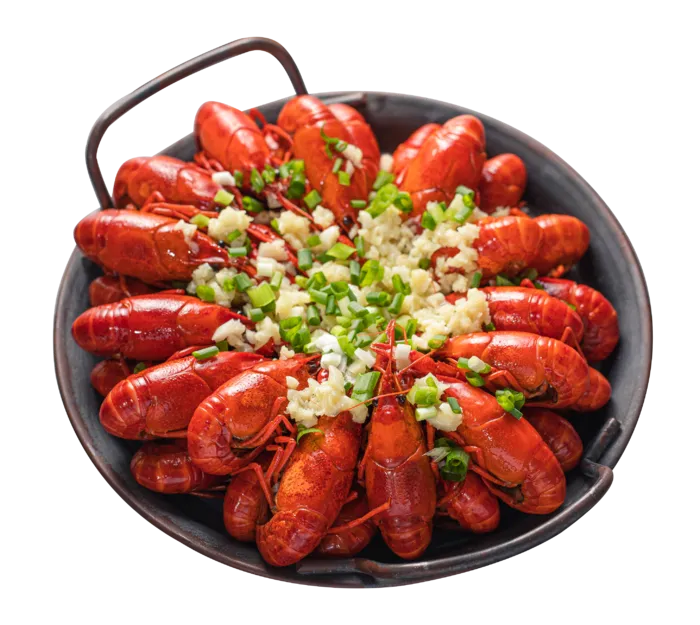 夏日小吃麻辣小龙虾蒜蓉小龙虾小吃门头食品图