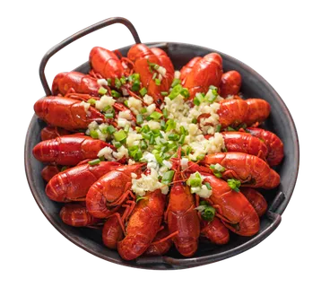 夏日小吃麻辣小龙虾蒜蓉小龙虾小吃门头食品图