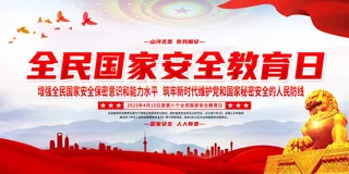 2023年全民安全教育日展板