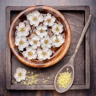 水疗花朵米粒木碗 水疗花朵米粒木碗