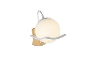 免扣创意个性白色玻璃壁灯