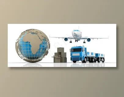 飞机货车等物流设备图片素材