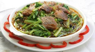 咸鱼粉条小白菜