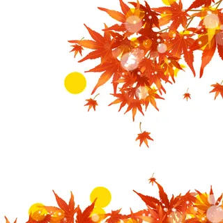 秋季红色叶子免抠素材