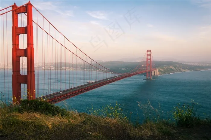 美国金门大桥高清素材