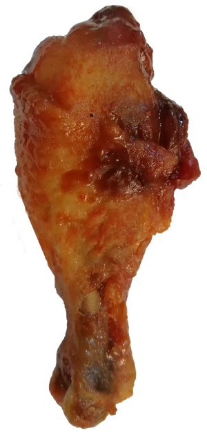 奥尔良蜜汁手扒鸡烤鸡腿翅根免抠素材摄影元素