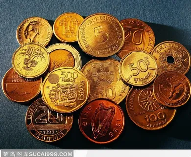 不同年代的硬币