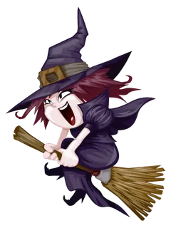 女巫卡通万圣节