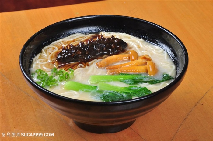 海参拉面面条中华美食