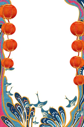 中式古典国潮来袭海报展板宣传背景图PSD设计PS模板素材