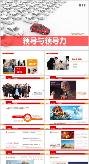 中层领导培训-领导与领导力培训PPT模板预览图