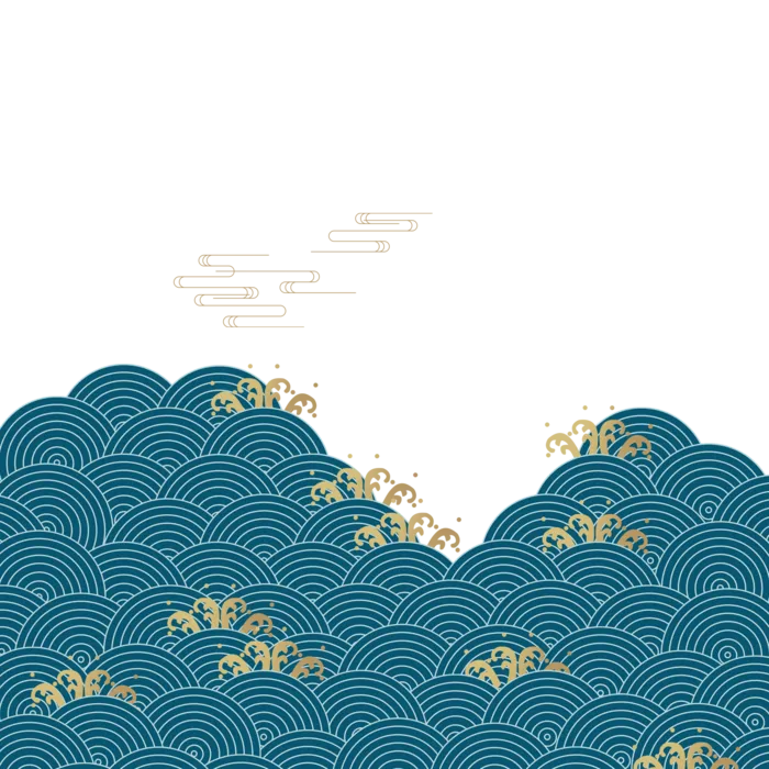 中国风山水祥云PNG免扣素材