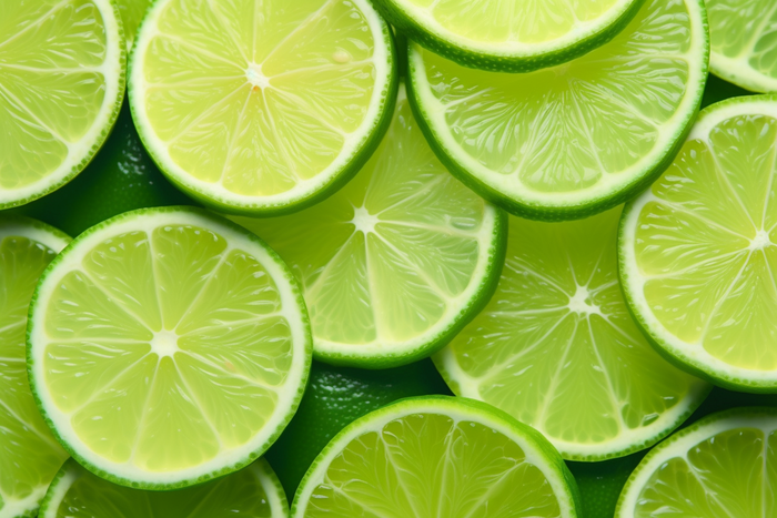 切片青柠檬水果摄影图