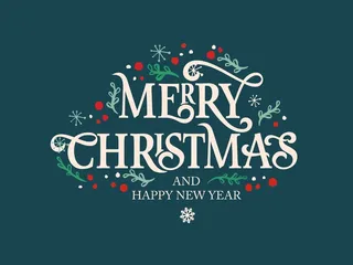 圣诞节圣诞树圣诞老人闪亮装饰电商促销折扣海报