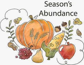 秋天丰收季节瓜果