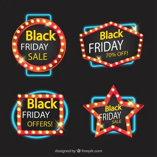 免抠黑色星期标签