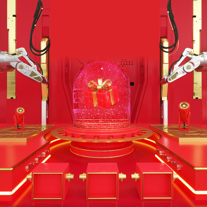 立体C4D场景电商首页主图直通车促销banner海报背景PSD素材