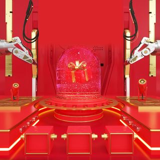 立体C4D场景电商首页主图直通车促销banner海报背景PSD素材