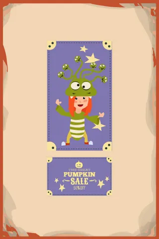 万圣节小鬼捣蛋儿童矢量插画扁平