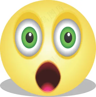 惊讶黄色表情图片