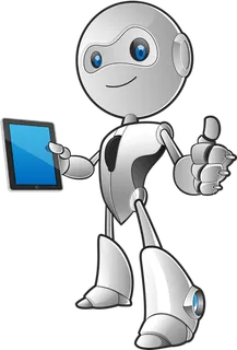 机器人卡通银色简笔少儿兴趣班