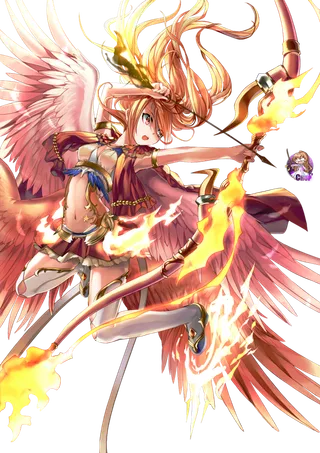 女孩射手卡通简笔