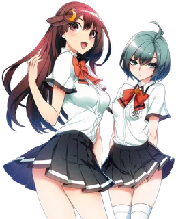 校服女孩素材卡通简笔素材