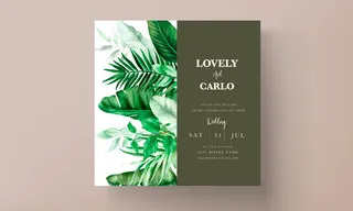 优雅的婚礼请柬