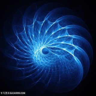 动感蓝色曲线高清图