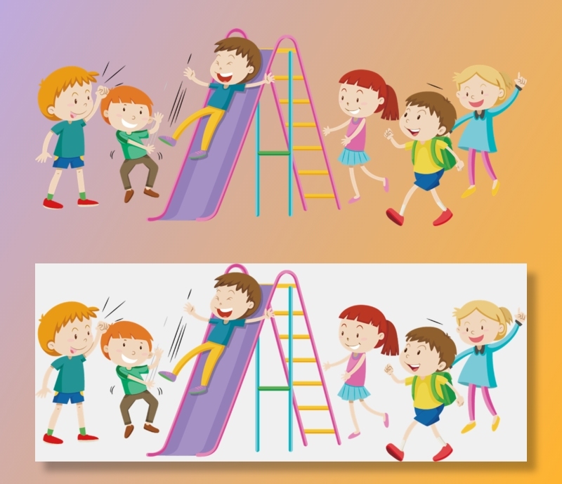 玩 开心 卡通 同学